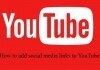 How to add social media links to YouTube