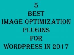 5 Best Image Optimization Plugins for WordPress in 2017