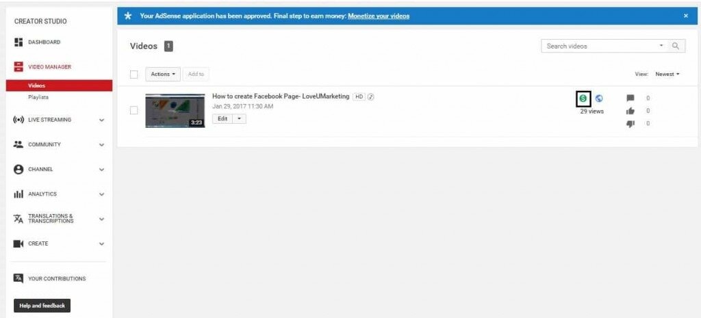 monetization of youtube videos online