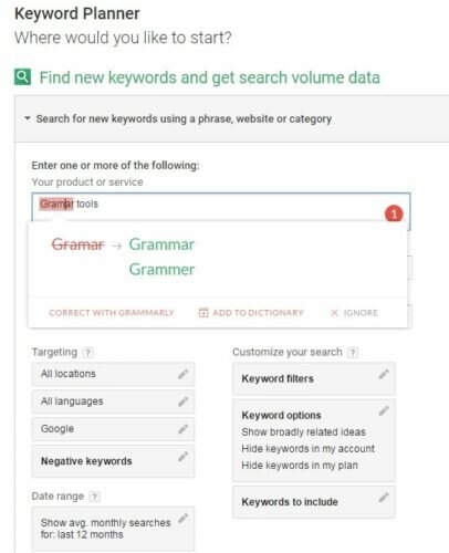 Grammarly check tool