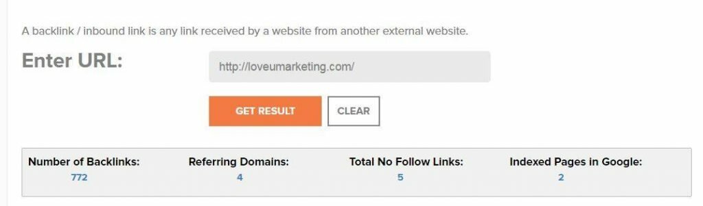 Lots of Backlinks for LoveUMarketing