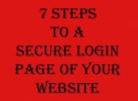 Seven Steps To A Secure Login Page of Your Website