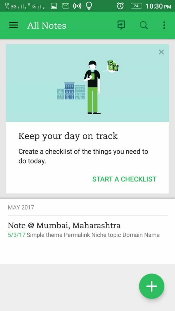 Evernote Checklist Mobile App