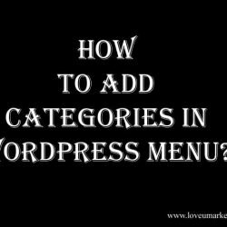 How To Add Categories In Wordpress Menu