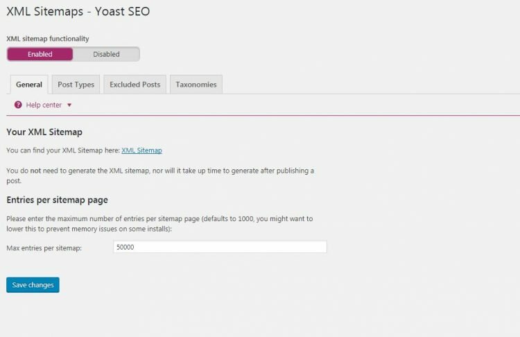 XML Sitemap Yoast