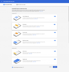 Auto Ads by Google AdSense