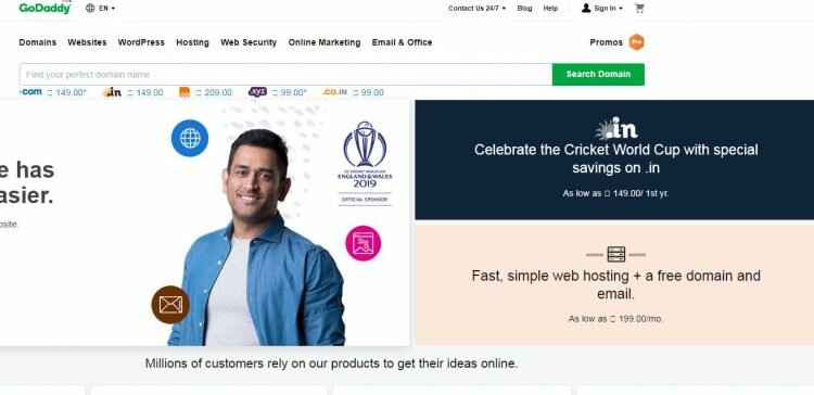 Online Store Domain name and hosting and email plan at lowest price