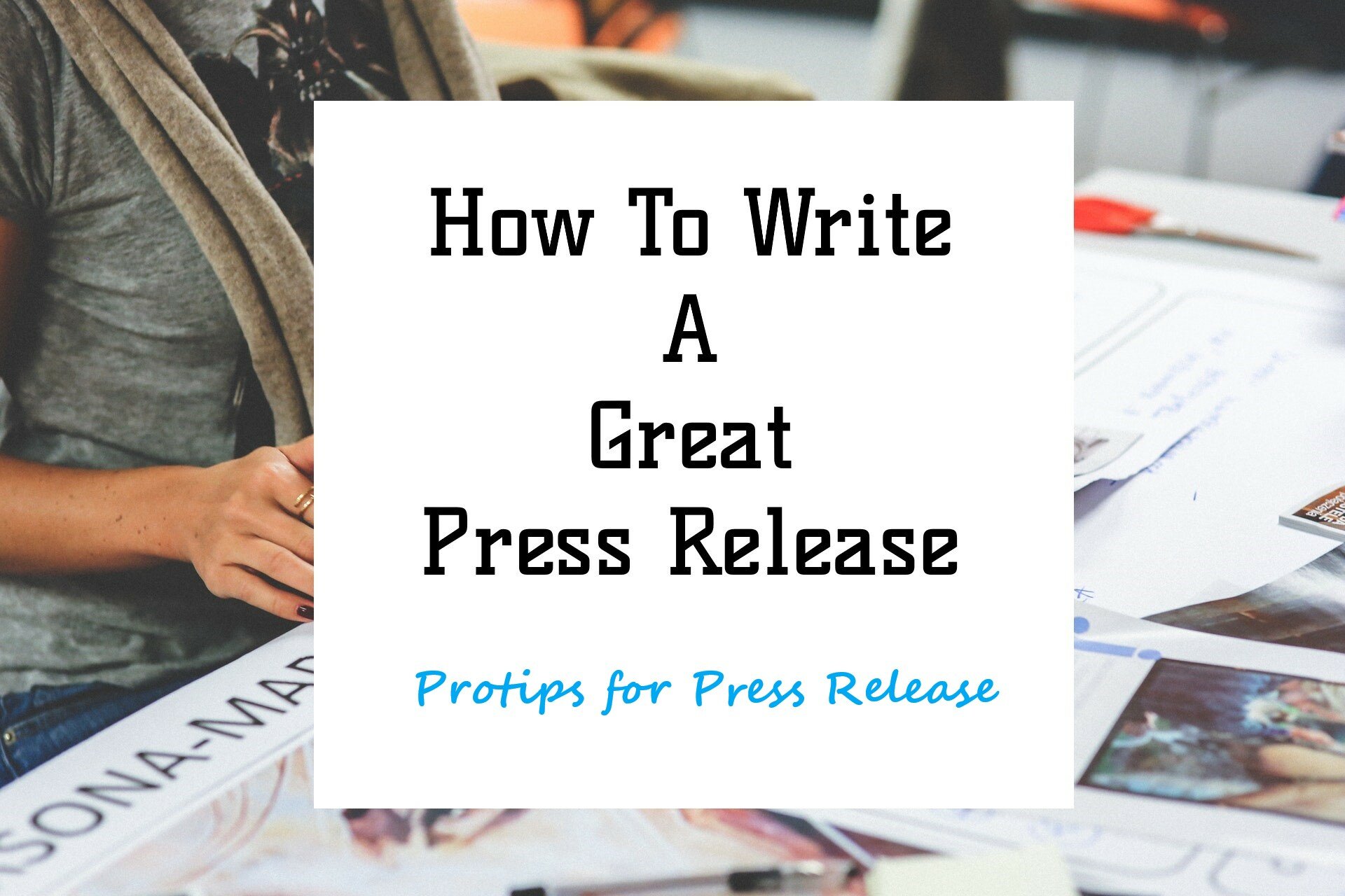 Press release template word image