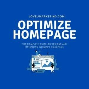 Design and Optimize your Website Homepage