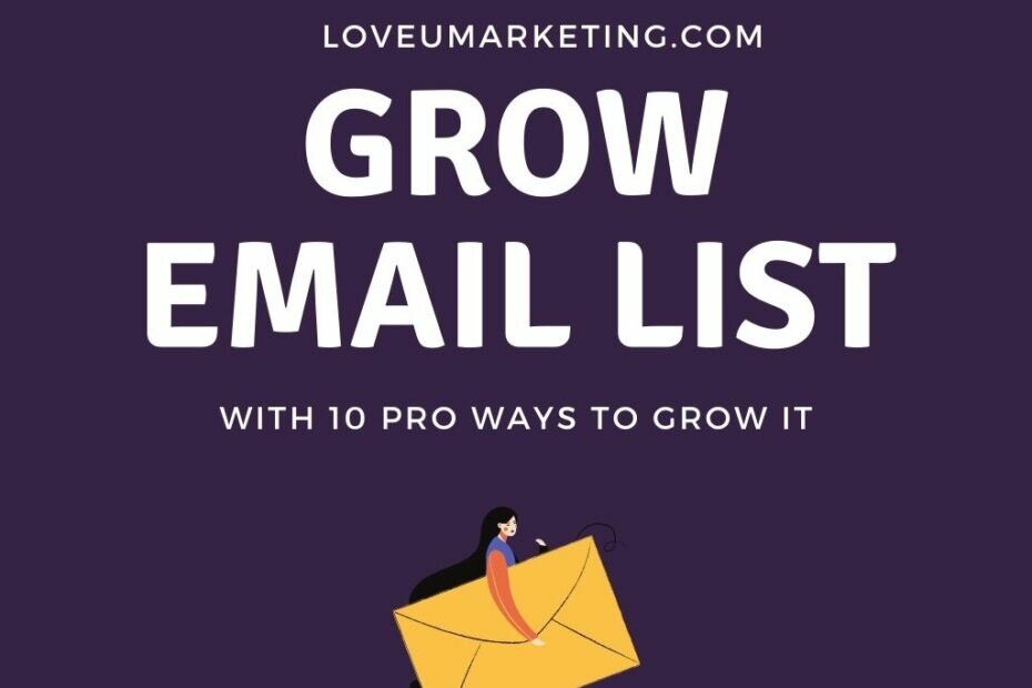 Grow Email Subscribers List for free