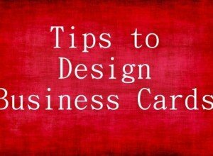 Tips to Design Business Cards